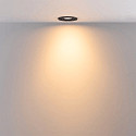 Deko-Light Inbouwspot SURTUR TILT 68 DTW draaibaar, Dim-To-Warm IP20/IP44, zwart dimbaar