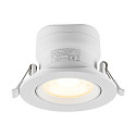 Deko-Light Inbouwspot SURTUR TILT 83 DTW draaibaar, Dim-To-Warm IP20/IP44, wit dimbaar