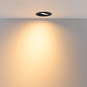 Deko-Light Inbouwspot SURTUR TILT 83 DTW draaibaar, Dim-To-Warm IP20/IP44, zwart dimbaar