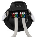 Deko-Light Downlight ACRUX PRO 82 stijf, CCT Switch, UGR < 19 IP20/ IP54, glanzend, zwart dimbaar