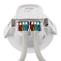 downlight ACRUX PRO 120 rigid, CCT Switch, UGR < 19, multipower IP20/ IP54, glossy, white dimmable