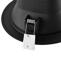 Deko-Light downlight ACRUX PRO 120 rigid, CCT Switch, UGR < 19, multipower IP20/ IP54, glossy, black dimmable