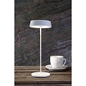 Deko-Light Tafellamp op batterijen MIRAM HEAD + TABLE STAND Set van 1, met Touch-Dimmer, magnetische Montage IP54, wit dimbaar