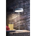 Deko-Light Tafellamp op batterijen MIRAM HEAD + TABLE STAND Set van 1, met Touch-Dimmer, magnetische Montage IP54, wit dimbaar