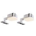 Deko-Light Set of 2 - LED furniture luminaire cURSA, IP20, 220-240V AC / 50-60Hz, 8.8W 2700K 240lm 180�, chrome