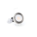 Deko-Light LED furniture luminaire BAHAM I, IP20, 12V DC, 2.5W 3000K 240lm 110�, cRi >90, brushed silver, with open cable end