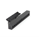 Deko-Light 3-fase spot ALNITAK roteerbaar, spanningsconstante, kantelbaar, met lensoptiek IP20, helder, zwart, transparant 