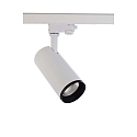 3-phase spot LUCEA 20 IP20, transparent, traffic white dimmable