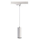 3-phase spot LUCEA 10 IP20, transparent, traffic white dimmable