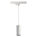 3-phase spot LUCEA 20 IP20, transparent, traffic white dimmable