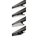 Deko-Light 3-phase luminaire LINEAR PRO TILT IP20, traffic black 