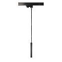 3-phase pendant luminaire SLIM IP20, deep black dimmable