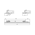 3-fase armatuur LINEAR PRO FOLD stijf, schakelbaar, multipower IP20, zwart 