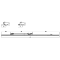 Deko-Light 3-fase armatuur LINEAR PRO FOLD DALI stijf, DALI aanstuurbaar IP20, wit dimbaar