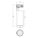 1-phase spot LUCEA TILT DTW Dim-To-Warm, adjustable IP20, white dimmable