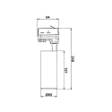 3-fase spot LUCEA TILT DTW draaibaar, Dim-To-Warm IP20, gitzwart dimbaar