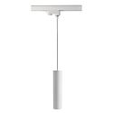 3-phase pendant luminaire CAN 350 down, cylindrical, long GU10 IP20, white