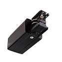 Accessories for 3-phase track system D LINE - electrical feed left, 220-240V AC / 50-60Hz, black