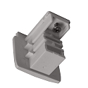 Deko-Light Accessories for 3-phase track system D LINE - endcap, grey