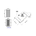 3-fase pendelclip D LINE/DALI MINI, wit