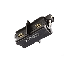 1-phase straight connector D ONE, black