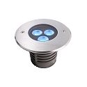  Vloerinbouwarmatuur III RGB RGB, begaanbaar, symmetrisch IP67, zilver dimbaar