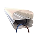 Deko-Light Armatuur voor vochtige ruimten TRI PROOF MOTION 840 HF - 1145MM met sensor, slagvast, schakelbaar IP65, wit mat 