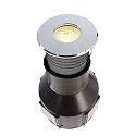 Vloerinbouwarmatuur ALZIRR II symmetrische straling IP67, zilver dimbaar