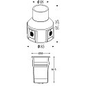 Deko-Light Vloerinbouwarmatuur ALZIRR II symmetrische straling IP67, zilver dimbaar