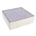 Vloerinbouwarmatuur TABIT 200x200 toegankelijk, schakelbaar IP67, grijs, transparant 