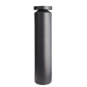 bollard lamp FARO 100 with lens optics, wired through IP65, dark grey dimmable