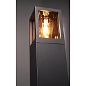 Deko-Light bollard lamp FACADO II 1000MM TONED square E27 IP65, dark grey, mat dimmable