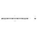 Deko-Light Armatuur voor vochtige ruimten TRI PROOF BASIC 151CM / 30W 840 ON-OFF slagvast, schakelbaar IP65, lichtgrijs 