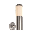 Outdoor wall luminaire PORRIMA II, IP44, GU10 max. 5W, brushed stainless steel
