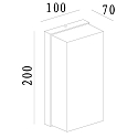 Deko-Light Outdoor LED wall luminaire GRUMIUM SQUARE cCT, IP54, 10W 3000 / 4000K 530lm 138�, die-cast aluminum, dark grey