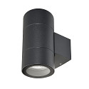 Gevelspot ACHERNAR UP & DOWN 2-vlams, cilindrisch, met lamphouder GU10 IP65, antraciet