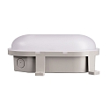 Armatuur voor vochtige ruimten SOTANO IP54 ovaal, CCT Switch, slagvast, schakelbaar, multipower IP54, grijs 