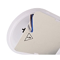 Armatuur voor vochtige ruimten SOTANO IP54 ovaal, CCT Switch, slagvast, schakelbaar, multipower IP54, grijs 