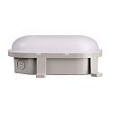 Armatuur voor vochtige ruimten SOTANO IP54 ovaal, CCT Switch, slagvast, schakelbaar, multipower IP54, grijs 