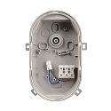 Armatuur voor vochtige ruimten SOTANO IP54 ovaal, CCT Switch, slagvast, schakelbaar, multipower IP54, grijs 