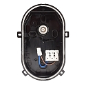 Deko-Light Armatuur voor vochtige ruimten SOTANO IP54 ovaal, CCT Switch, slagvast, schakelbaar, multipower IP54, zwart 