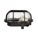 Deko-Light Wand- en plafondarmatuur SOTANO RETRO ovaal E27 IP44, zwart dimbaar