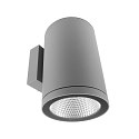 facade spotlight SHORELINE PRO ROUND 140 DOWN 1 flame, round, CCT Switch IP65, light grey dimmable