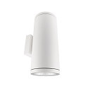 facade spotlight SHORELINE PRO ROUND 140 UP&DOWN 2 flames, round, CCT Switch IP65, white dimmable