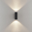 Deko-Light facade spotlight SHORELINE PRO LED SQUARE 70 UP&DOWN 2 flames, square, CCT Switch IP65, dark grey dimmable