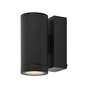 Deko-Light facade spotlight SHORELINE PRO GU10 ROUND 1 flame, cylindrical, with lamp socket GU10 IP65, dark grey