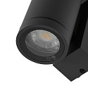 Deko-Light facade spotlight SHORELINE PRO GU10 ROUND 1 flame, cylindrical, with lamp socket GU10 IP65, dark grey
