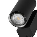 Deko-Light facade spotlight SHORELINE PRO GU10 ROUND 1 flame, cylindrical, with lamp socket GU10 IP65, dark grey