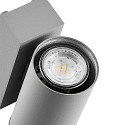 Deko-Light facade spotlight SHORELINE PRO GU10 ROUND UP&DOWN 2 flames, cylindrical, with lamp socket GU10 IP65, light grey