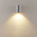 Deko-Light Gevelspot ACHERNAR DOWN 1-vlams, cilindrisch, met lamphouder GU10 IP65, lichtgrijs